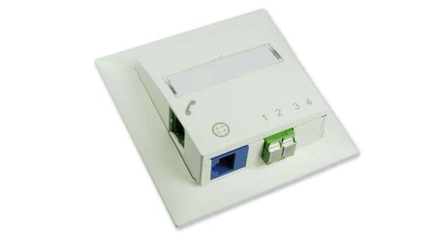 Optical fiber embedded outlets for FTTH Ediziodue出口的图像